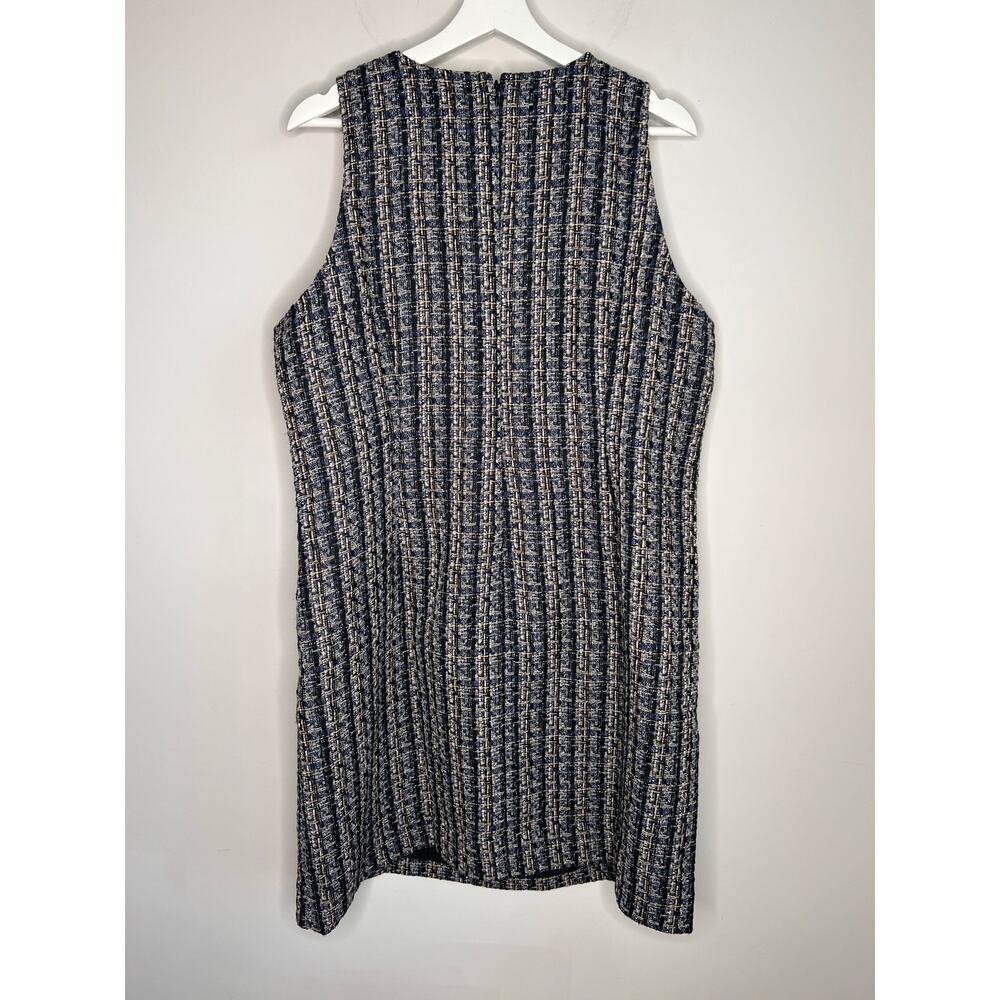 NWT J. Crew Navy and White Tweed Mini Dress - Picture 9 of 11